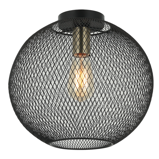 Bright Star CF339 BK/AQ BLACK METAL MESH 1X40W ES 350MM