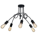 Bright Star CF384/5 BLACK BLACK METAL CEILING FITTING 5X60W ES 600X380MM
