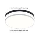 Bright Star CF385-18W CCT 18W LED CCT POLYCARBON BLK+WH OUTER RINGS 250MM