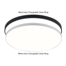 Bright Star CF386-24W CCT 24W LED CCT POLYCARBON BLK+WH OUTER RINGS 330MM