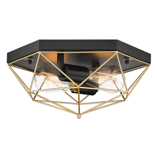 Bright Star CF439 BK/GOLD METAL BK/GOLD 2X40W ES 340MM
