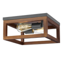 Bright Star CF441 BK/WOOD METAL BK/WOOD 2 X 40W ES 300X145MM