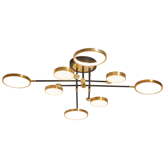 Bright Star CF472/8 LED BRONZE+BLK 8 LIGHT 40W LED CCT 1250X260MM