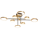 Bright Star CF472/8 LED BRONZE+BLK 8 LIGHT 40W LED CCT 1250X260MM