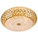 Bright Star CF480/3 GOLD METAL CLEAR ACRYLIC CRYSTAL PATTERN GLS 3X60W SES