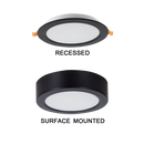 Bright Star CF537 MATT BK 2 IN 1 BLACK 9W LED 4000K 760lm CUT OUT90MM