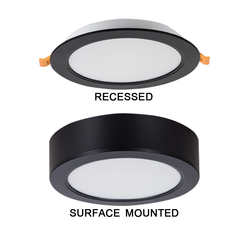 Bright Star CF538 MATT BK 2 IN I BLACK 18W LED 4000K 1530lm CUT OUT 140MM