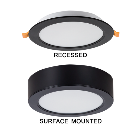 Bright Star CF538 MATT BK 2 IN I BLACK 18W LED 4000K 1530lm CUT OUT 140MM