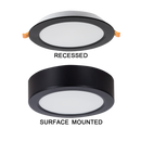 Bright Star CF538 MATT BK 2 IN I BLACK 18W LED 4000K 1530lm CUT OUT 140MM