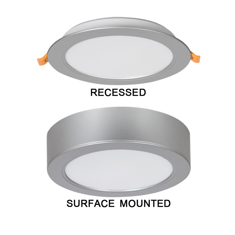 Bright Star CF538 SILVER 2 IN 1 WHITE -18W LED 4000K 1530lm CUT OUT 140MM