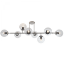 Bright Star CF563/8 SATIN SAT/CHR CEILING FITTING WITH CLEAR GLS 8 X 40W