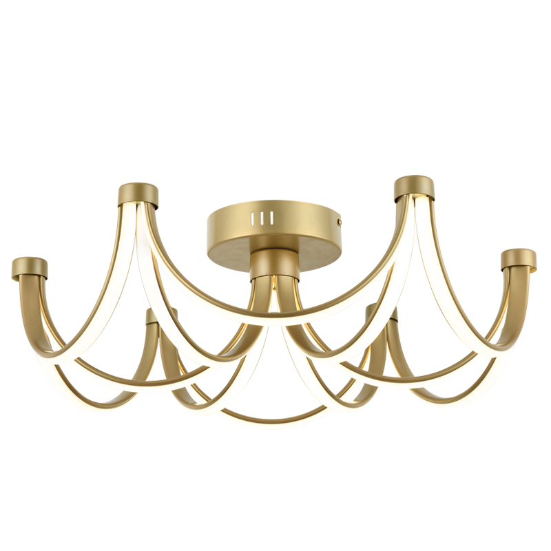 Bright Star CF570/6 GOLD LED ALU +PVC CEILING FITTING GOLD 48W LED 4000K