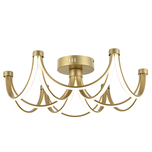 Bright Star CF570/6 GOLD LED ALU +PVC CEILING FITTING GOLD 48W LED 4000K