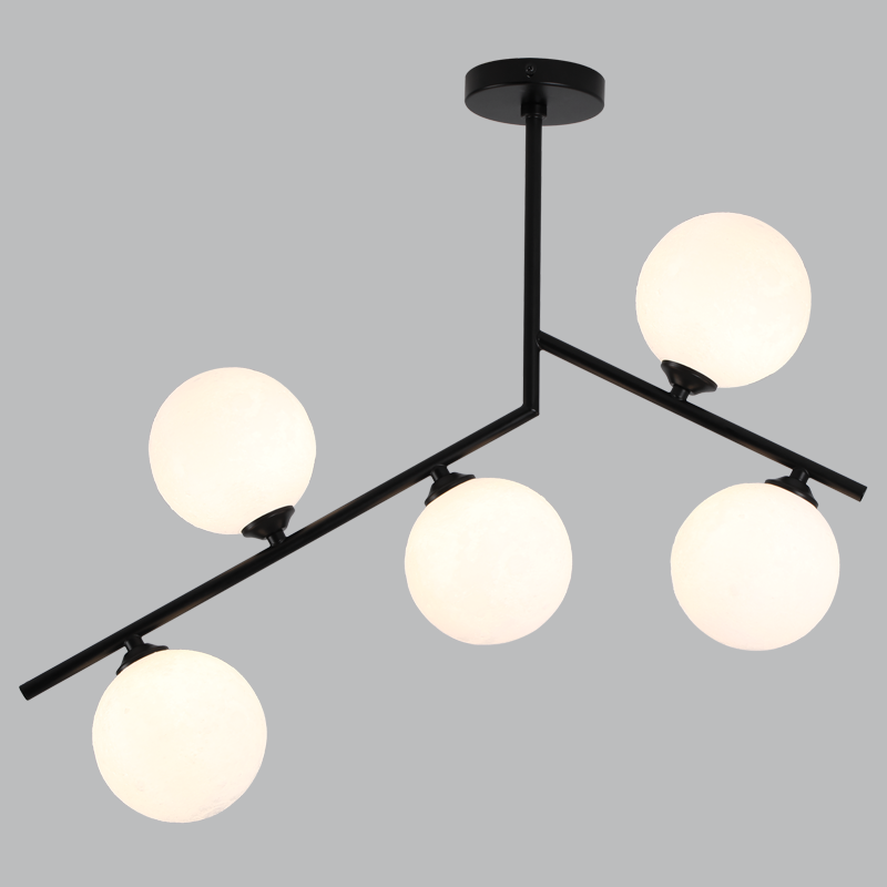 Bright Star CF607/5 BLACK METAL & PLASTIC 5X5W G9 LED CEILING FITTING