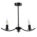 Bright Star CH395/3 BLACK BLACK METAL CHANDELIER 3 X 40W SES