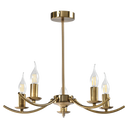 Bright Star CH396/5 GOLD GOLD METAL CHANDELIER 5 X 40W SES