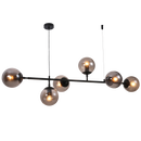Bright Star CH506/6 MATT BK 6 X E27 40W PENDANT