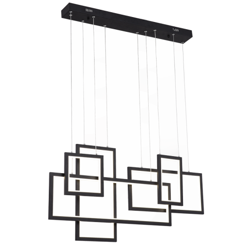 Bright Star CH517 BLACK SAND BLACK ALUMINIUM+ACRYLIC LED FITTING 95W LED