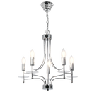 Bright Star CH663/5 CHROME POLISHED CHROME CHANDELIER 5X60W SES