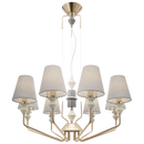 Bright Star CH705 CERAMIC 8 LIGHT METAL CHANDELIER