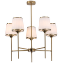 Bright Star CH707/5 BRASS IRON & GLASS CHANDLIER 5X40W SES
