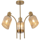 Bright Star CH712/3 GOLD GOLD CHANDELIER WITH GLASS 3X40W ES