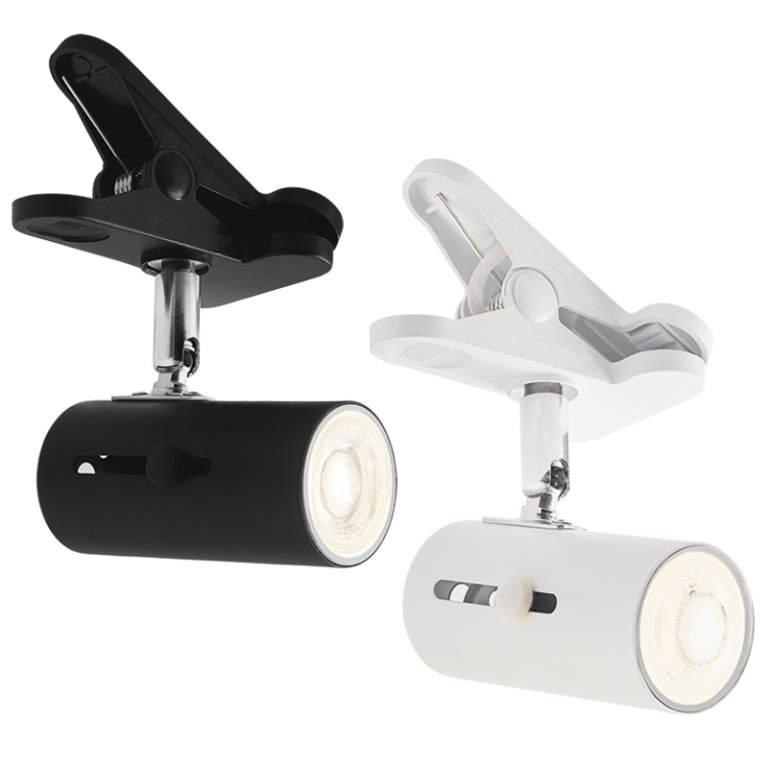 Bright Star CL008 BLACK METAL CLIP ON SPOTLIGHT WITH SWITCH 1X GU10