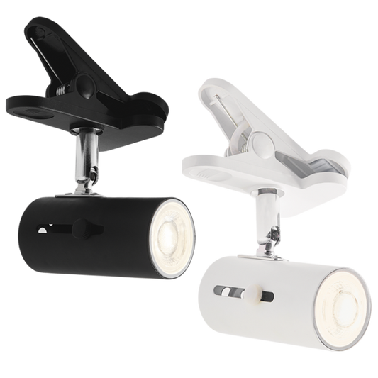 Bright Star CL008 BLACK METAL CLIP ON SPOTLIGHT WITH SWITCH 1X GU10