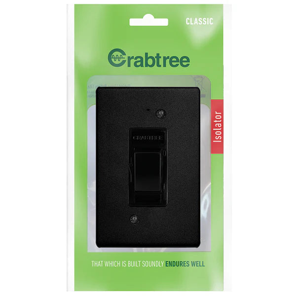 Classic 30A Isolator 2x4 with FERRO GRAIN BLACK Coverplate
