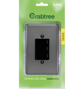 Classic 3L 1W Switch with Graphite Coverplate