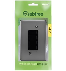 Classic 4L 1W Switch with Graphite Coverplate