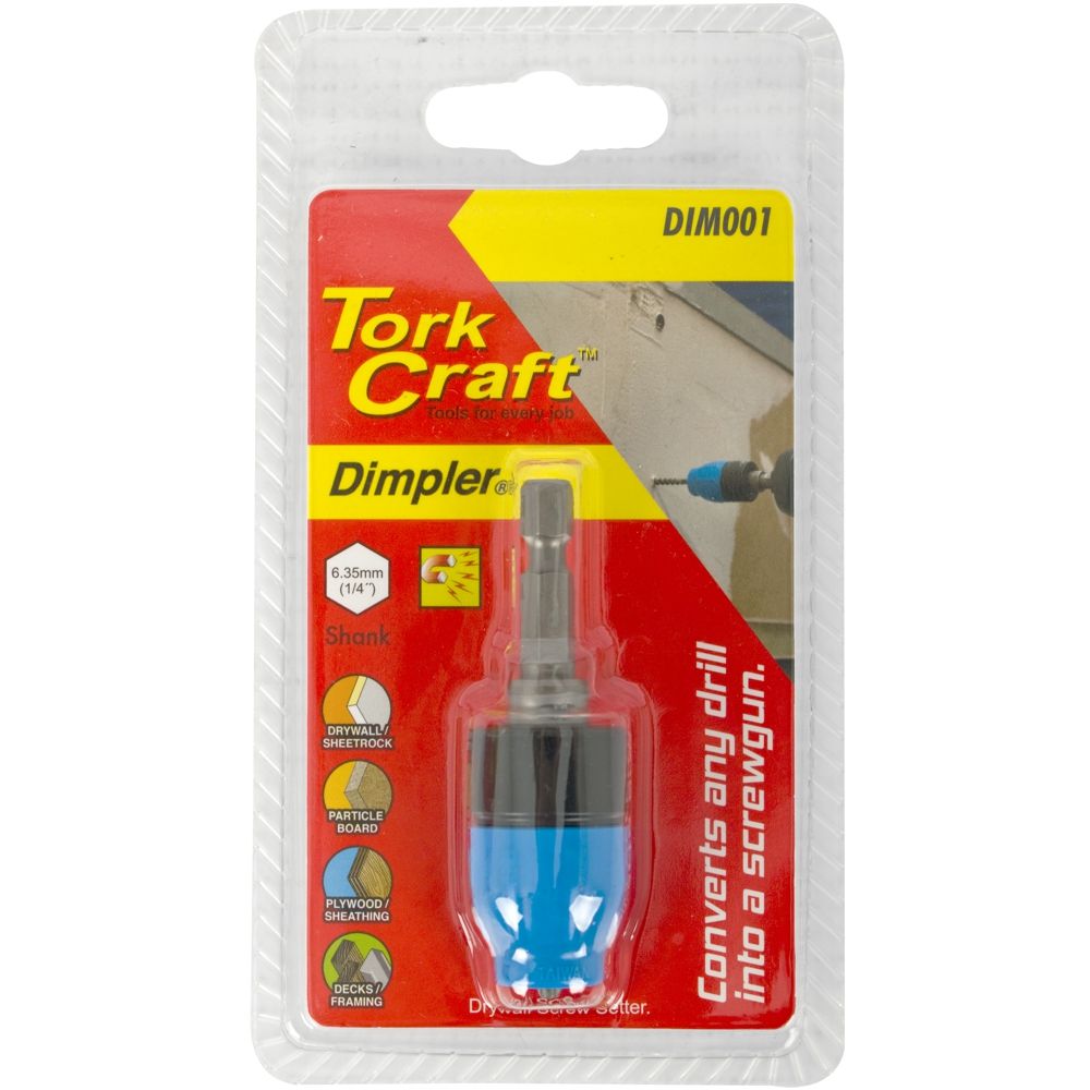 Tork Craft Dimpler Auto-Clutch PH2 Drywall Screw Setting Bit Attachment – DIM001