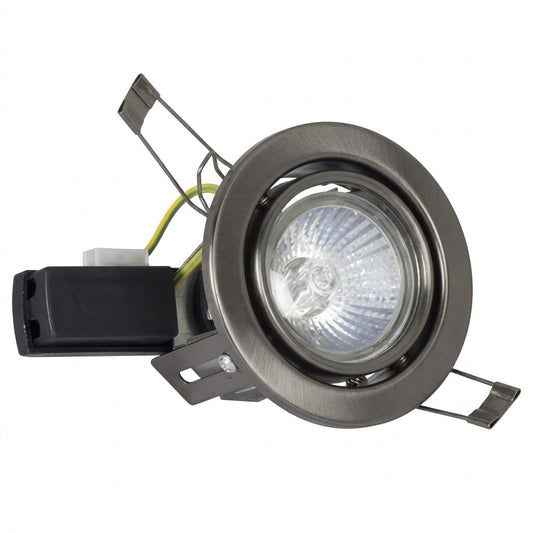 Bright Star DL019 GUN METAL 220V 50W GZ10 TILT STEEL 70MM CUT OUT GM