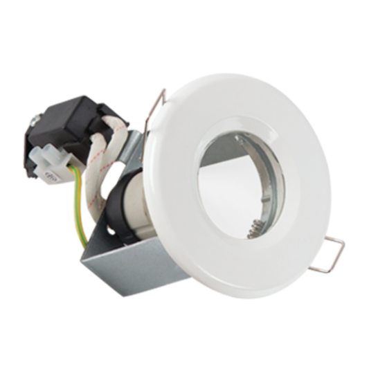 Bright Star DL023 WHITE 220V-240V/50W, STRAIGHT,SPLASH 64MM CUT OUT WH