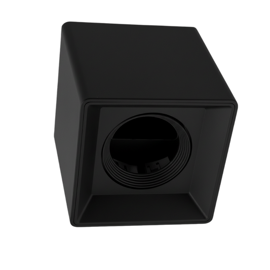 Bright Star DL121 BLACK SURFACE MOUNT POLY FLUTED CENTRE RING GU10/7W
