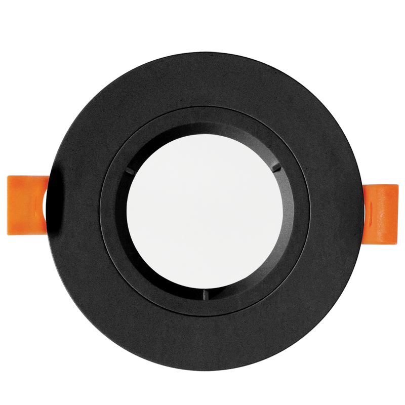 Bright Star DL128 BLACK IP65 WITH LENS POLYCARB GU10 CUT OUT 70MM