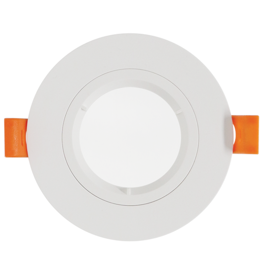 Bright Star DL128 WHITE IP65 WITH LENS POLYCARB GU10 CUT OUT 70MM