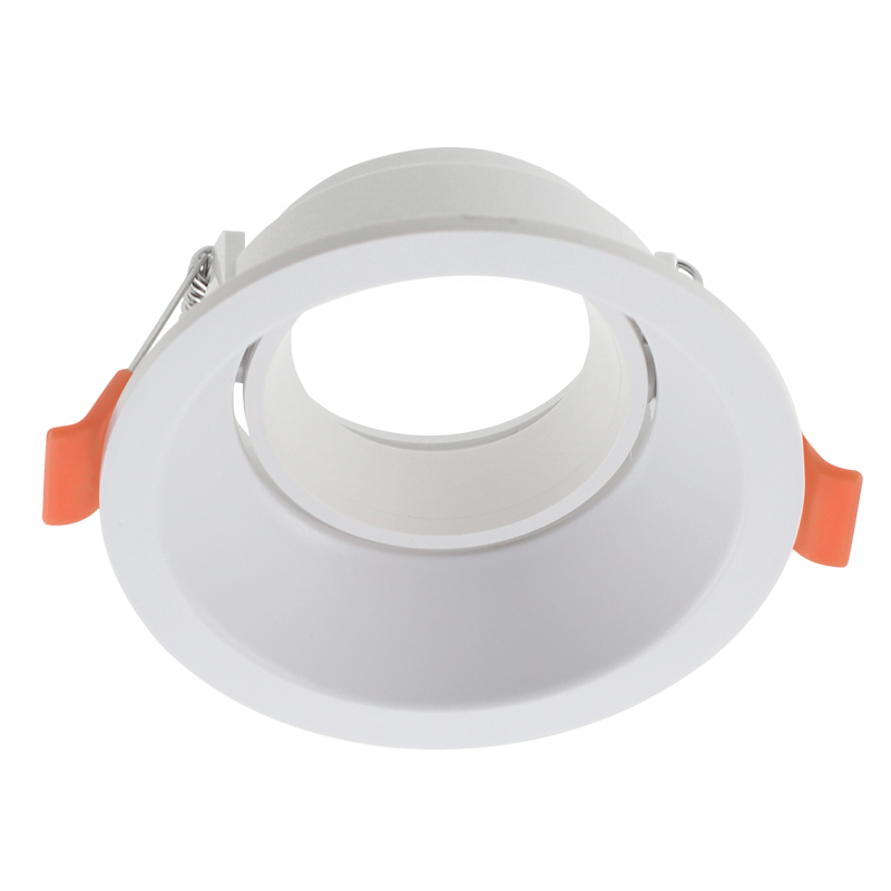 Bright Star DL132 WHITE POLYCARBONATE ANTI GLARE TILT GU10 CUT OUT 80MM
