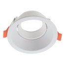Bright Star DL132 WHITE POLYCARBONATE ANTI GLARE TILT GU10 CUT OUT 80MM