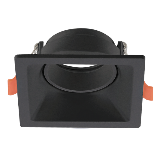 Bright Star DL133 BLACK SQUARE POLYCARBONATE ANTI GLARE GU10 CUT OUT 80MM