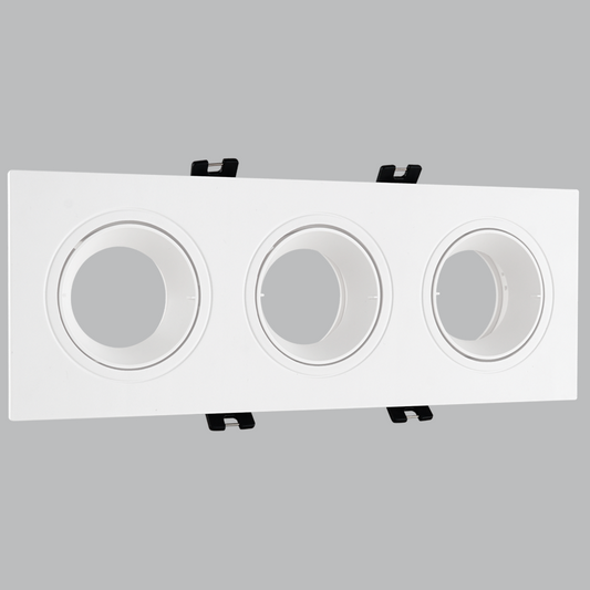 Bright Star DL148/3 WHITE PC DOWNLIGHT IP20 W/O LAMPHOLDER