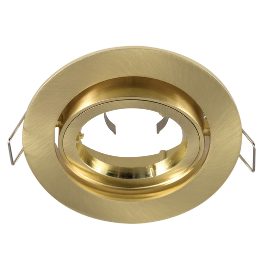 Bright Star DL233 GOLD SATIN 12V/220V -240V/50W TILT BAYONET LOCK CUT OUT R79MM