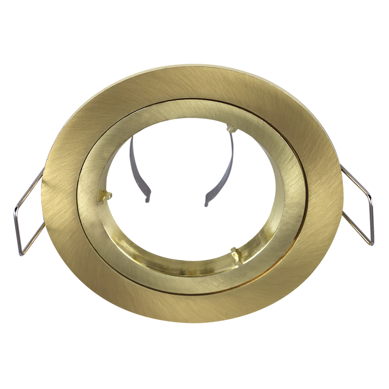 Bright Star DL244 GOLD SATIN 12V/220V -240V/50W BAYONET LOCK CUT OUT 68MM