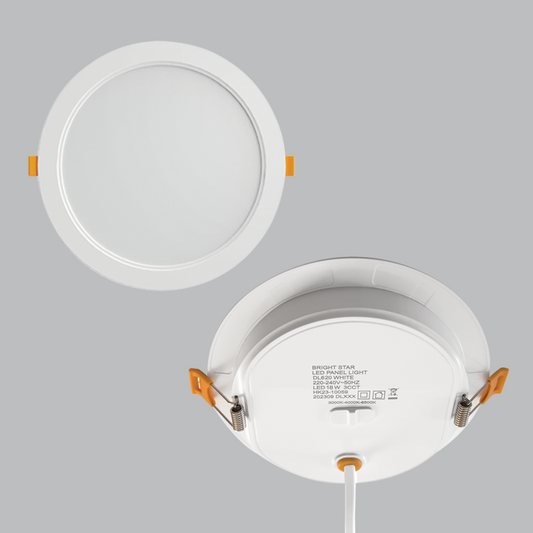 Bright Star DL620 WHITE 18 watt IP54 with CCT SWITCH