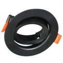 Bright Star DL630 BLACK BK ROUND RECESSED POLY TILT GU10 7W 75MM C/O IP20