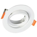 Bright Star DL630 WHITE WH ROUND RECESSED POLY TILT GU10 7W 75MM C/O IP20