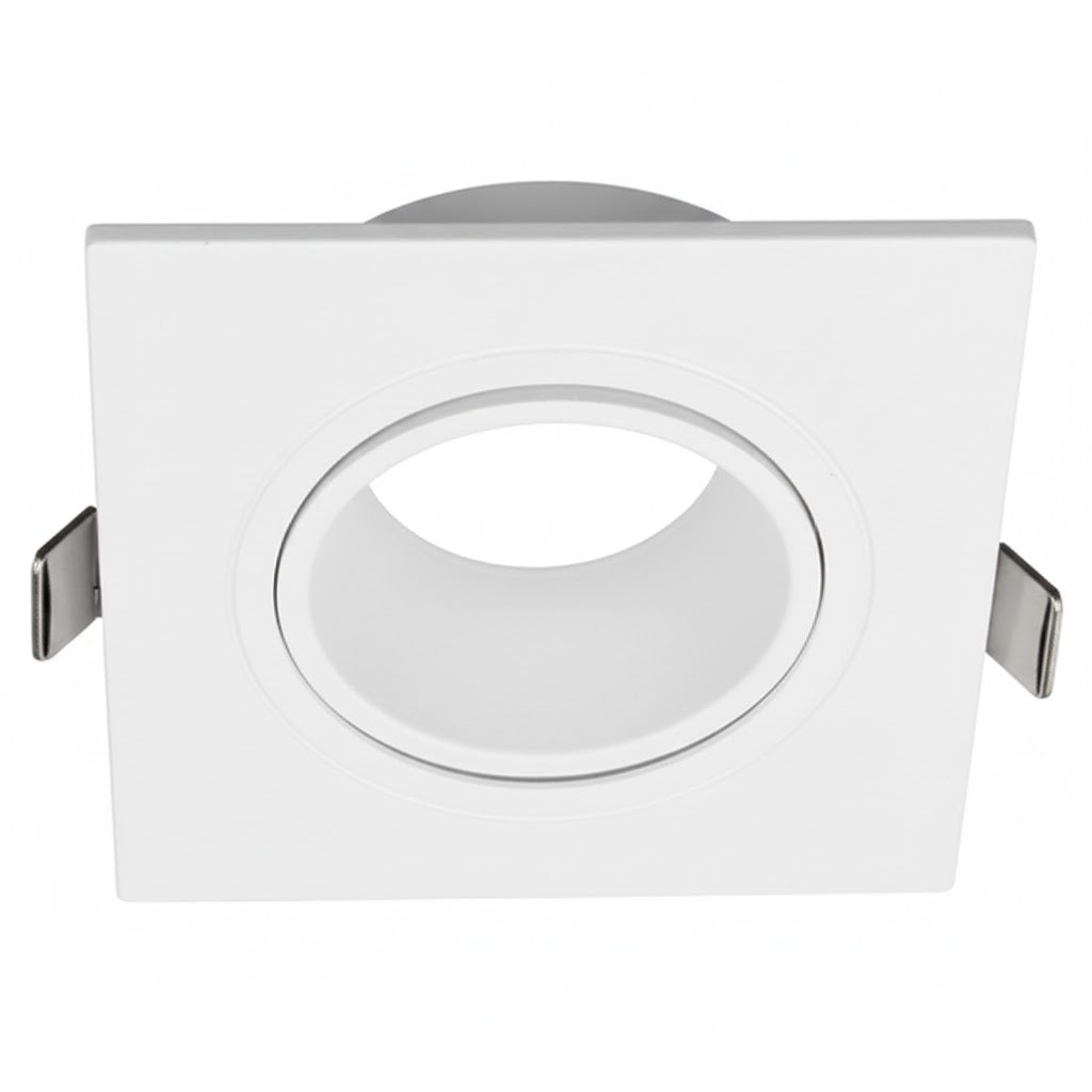 Bright Star DL124 WHITE SQUARE RECESSED ANTIGLARE GU10 CUT OUT 75MM