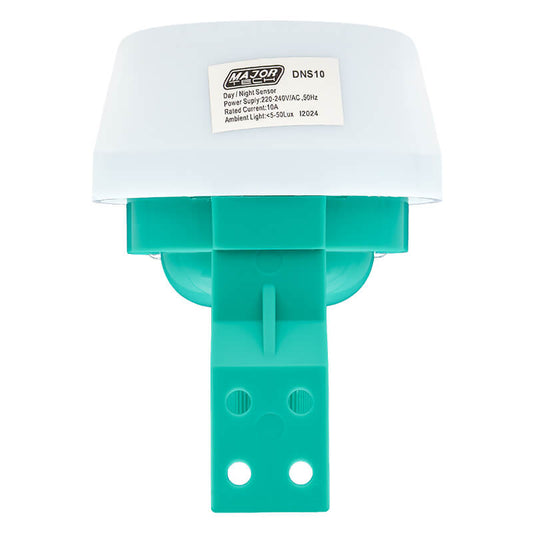 Major Tech 10A Day/Night Light Sensor | Adjustable 5–50 LUX Outdoor Switch