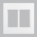 Bright Star WHITE MODULAR WHITE DOUBLE GRID PLATE 4 X