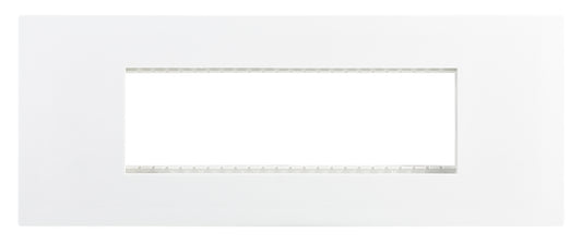 Bright Star WHITE MODULAR WHITE 6 LEVER PLATE + FRAME